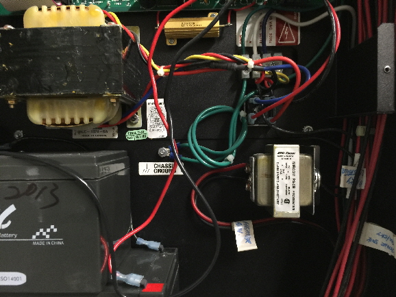 Incorrectly installed Mircom heater power supply.