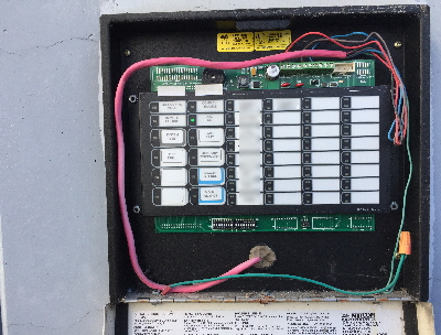 Incorrectly installed Mircom BB-1001WP outdoor annunciator enclosure