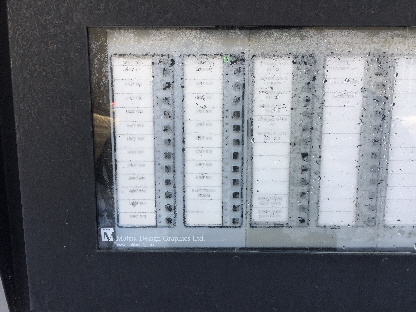 Notifier outdoor annunciator.